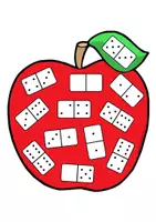 Vorschau - Anderer Materialtyp - Apfel Dominospiel (zweifachdifferenziert) - Seite 1
