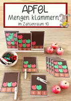 Vorschau - Anderer Materialtyp - Apfel Mengen klammern im Zahlenraum 10 - Deckblatt