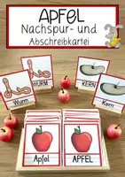 Vorschau - Anderer Materialtyp - Apfel Nachspur- und Abschreibkartei - Deckblatt