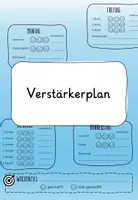 Vorschau - Arbeitsblätter - Verstärkerplan für einzelne Schüler*innen (Wochen- und Stundenreflexion) - Deckblatt