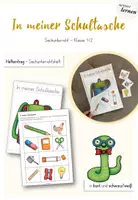 Vorschau - Arbeitsblätter - In meiner Schultasche - Sachunterricht GS 1 - Deckblatt