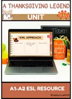 Aperçu - Préparation de séquence / Séquence complète - Thanksgiving Lesson Plan - Seasonal Activity - Page de couverture