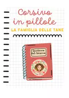 anteprima - Esercizi - Corsivo - famiglia delle tane - Pagina di copertina