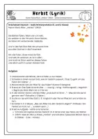 Vorschau - Arbeitsblätter - Herbstgedichte – Rainer Maria Rilke „Herbst“ - Seite 3