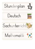 Vorschau - Poster - Tagestransparenz Stundenplan (schmale, beige Version) Classroom Management - Seite 2