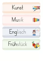 Vorschau - Poster - Tagestransparenz Stundenplan (bunte, schmale Version) Classroom Management - Seite 3