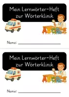 Vorschau - Bildkarten - Wörterklinik Etiketten Karteikasten - Seite 1