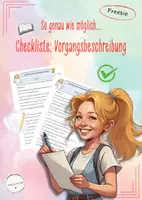 Vorschau - Stundenentwürfe - Materialpaket: Personen und Vorgänge beschreiben - Personenbeschreibung - Vorgangsbeschreibung - Rezept - Anleitung (Deutsch, Klasse 5-7) - Seite 1
