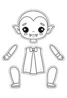 Vorschau - Mal- und Bastelvorlagen - Bewegliche Figuren zu Halloween -Bastelvorlage #huhuhalloween - Seite 3