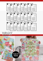 Vorschau - Mal- und Bastelvorlagen - Adventskalender Malen nach Zahlen - Weihnachten basteln - Seite 1