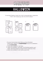 Vorschau - Mal- und Bastelvorlagen - Halloween-Malbuch zum Ausdrucken – 16 Ausmalbilder als Heft - Seite 1