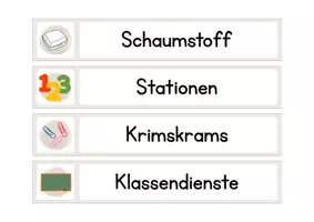 Vorschau - Lehrpläne/Lehrermaterial - Beschriftungen für Maxibriefkartons - Materialorganisation - Seite 3