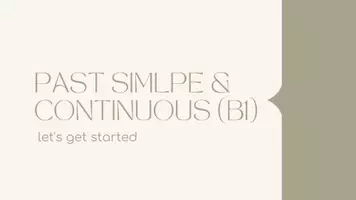 Προεπισκόπηση - Εργασία τάξης/τεστ - PAST SIMLPE & CONTINUOUS - Εξώφυλλο