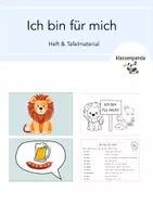 Vorschau - Arbeitsblätter - "Ich bin für mich" Klassensprecherwahl Heft & Tafelmaterial - Deckblatt