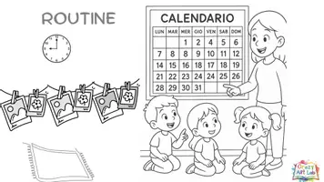 anteprima - Materiale per pittura e bricolage - Le routine nella scuola dell'infanzia +GIOCHI - Pagina 1
