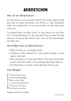 Vorschau - Arbeitsblätter - Akrostichon - Halloween - Seite 1