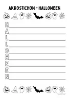 Vorschau - Arbeitsblätter - Akrostichon - Halloween - Seite 2
