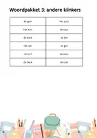 Voorbeeld - Woordpakketten 1ste leerjaar - semester 2 - Pagina 3