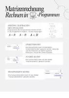 Vorschau - Merkblätter - Matrizenrechnung in CAS Programmen - Seite 1