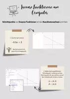 Vorschau - Merkblätter - Handout - Lineare Funktionen am Computer - Seite 2