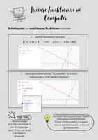 Vorschau - Merkblätter - Handout - Lineare Funktionen am Computer - Seite 3