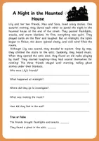 Vista previa - Hojas de trabajo - Halloween Reading (5º-6º) Comprensión lectora inglés Primaria - página 2
