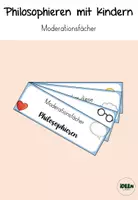 Vorschau - Arbeitsblätter - Philosophieren mit Kindern - Moderationsfächer - Deckblatt