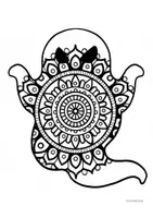 Vorschau - Mal- und Bastelvorlagen - Fensterbilder - Halloweenmandalas - Seite 2