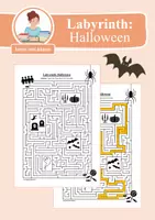 Vorschau - Arbeitsblätter - Labyrinth: Halloween - Logisches Denken fördern! - Deckblatt