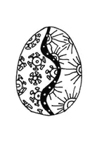 Vorschau - Mal- und Bastelvorlagen - Ostern Bastelangebot: Corona-Virus Doodle Osterei - Seite 1