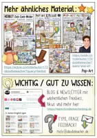 Vorschau - Mal- und Bastelvorlagen - HERBST Herbstdeko A4 Buchstaben / Girlande – Pop-Art Muster - Seite 1