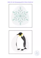 Vorschau - Fördermaterial/Inklusion - Bilder für den Bewegungswürfel Winter - Seite 1