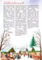Vorschau - Stationenlernen - Leseverstehen A2/B1 – Weihnachtsmarkt - Deckblatt