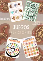 Vista previa - Juegos / Gamificación - Juegos Prehistóricos: Aprender jugando - Portada