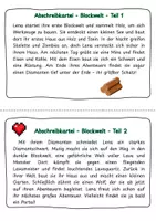 Vorschau - Fördermaterial/Inklusion - Abschreibkartei "Blockwelt", mit 6 Texten und Checkliste - Seite 3