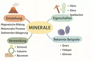 Vorschau - Arbeitsblätter - AB mit Fragen zum Thema "Minerale" + Lösungsblatt + Mindmap + Infografik - Seite 2