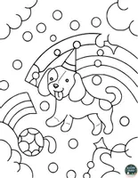 Vorschau - Mal- und Bastelvorlagen - Hunde Ausmalbilder - Seite 3
