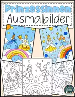 Vorschau - Mal- und Bastelvorlagen - Prinzessinnen Ausmalbilder - Deckblatt