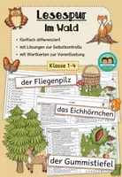 Vorschau - Arbeitsblätter - Lesespur - Im Wald (Klasse 1-4) #schulstartbyextraklasse - Deckblatt