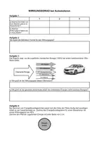 Vorschau - Arbeitsblätter - Wirkungsgrad bei Automotoren - Arbeitsblatt - Deckblatt