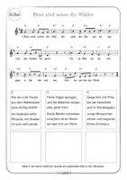 Vorschau - Arbeitsblätter - Bunt sind schon die Wälder Audiodateien 🎵 Noten Text - Seite 2
