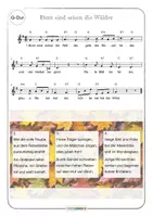 Vorschau - Arbeitsblätter - Bunt sind schon die Wälder Audiodateien 🎵 Noten Text - Seite 3