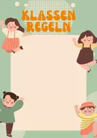 Vorschau - Poster - Klassenregel poster / Kärtchen zum Aufhängen - Seite 1