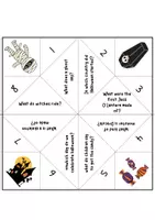 Vista previa - Hojas de trabajo - Halloween Cootie-Catcher (1º-6º Primaria) - página 3