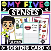 Vorschau - Arbeitsblätter - The Five Senses Sorting | Hands-On Science Center - Deckblatt