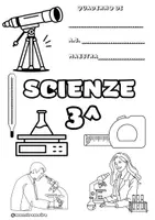 anteprima - Materiale di supporto/inclusione - Copertina scienze classe 3 - Pagina di copertina