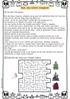 Vorschau - Arbeitsblätter - Halloween Leserätsel Deutsch Grundschule Klasse 3 4 - Seite 3
