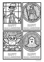 Vorschau - Mal- und Bastelvorlagen - Grußkarten - Halloween - Seite 2