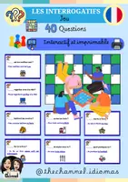 Vorschau - Spiele - LES INTERROGATIFS – Jeu (40 questions) - Deckblatt