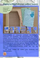 Vorschau - Unterrichtsreihen - Materialpaket - Papierschöpfen mit eigenem Schöpfrahmen - Deckblatt